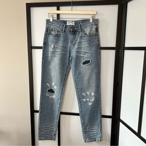 [26] ONE by One Teaspoon Ripped Mid Rise Awesome Baggies Relaxed Fit Like New